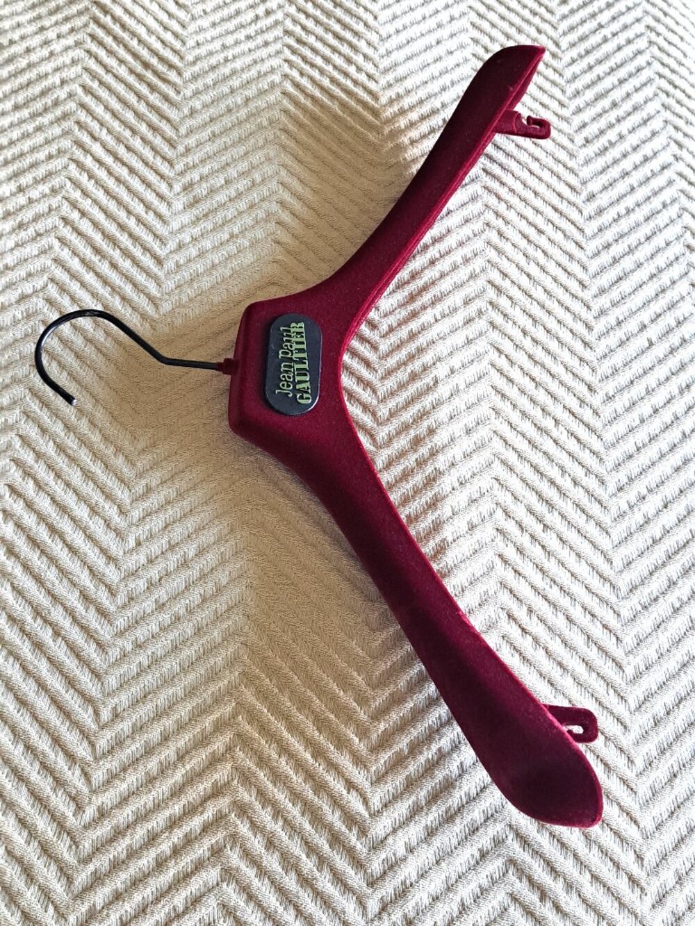 Jean Paul Gaultier Burgundy Non-slip Velvet Suit Hanger